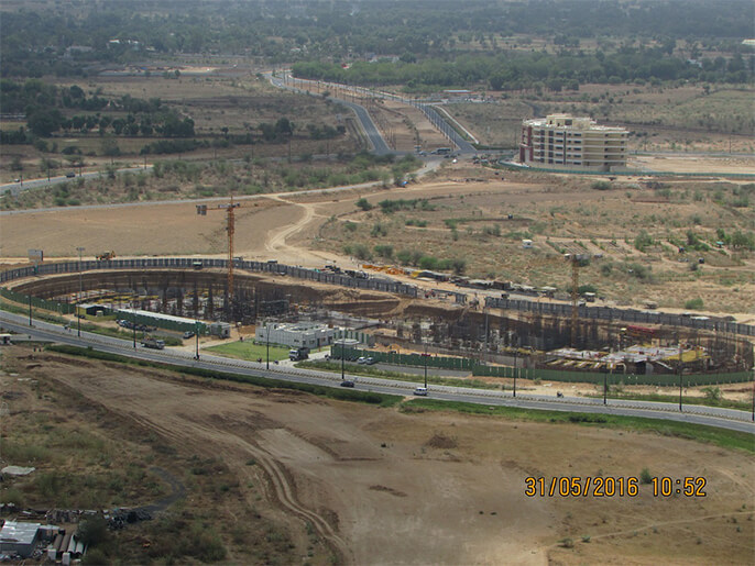 WTC GIFT City Site Construction Progress June 2016, Top View