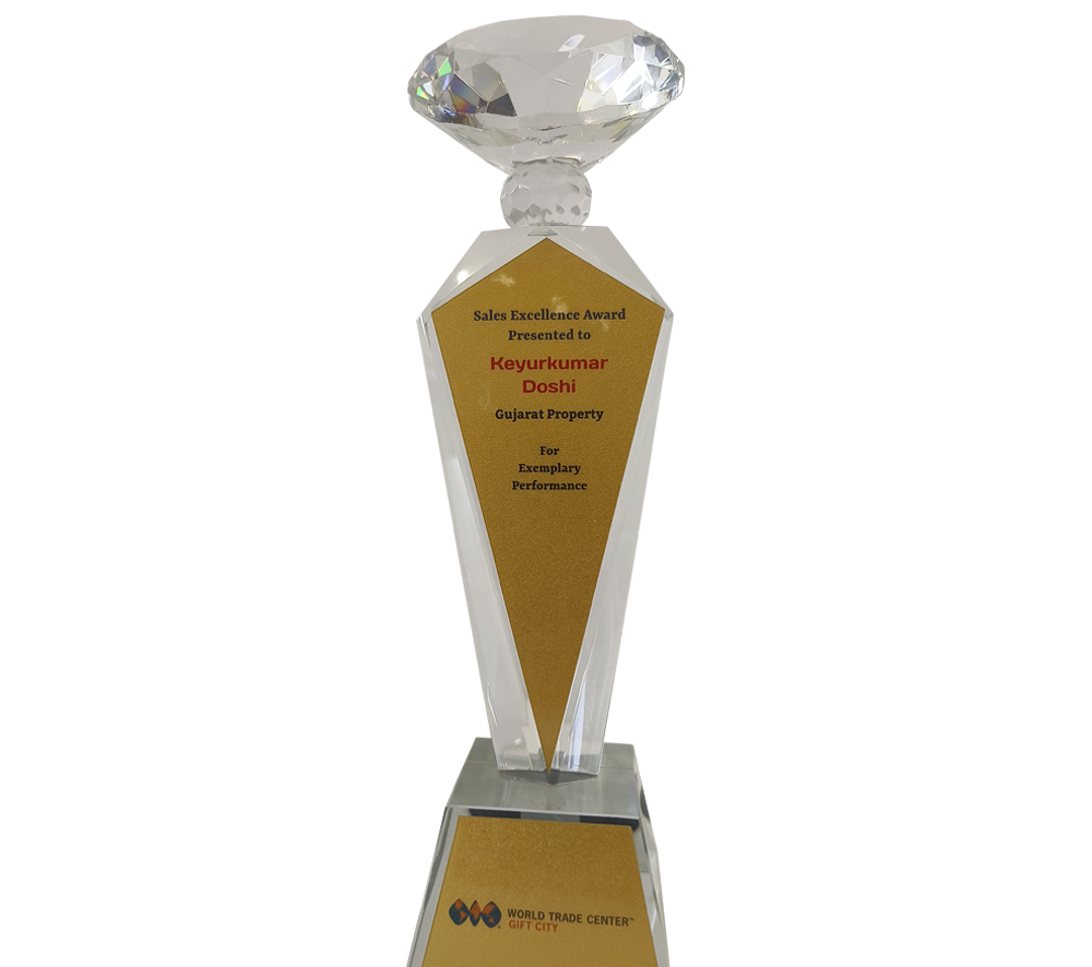 Sales Excellence Award - by World Trade Centre, Gift City